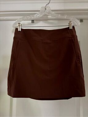 Athleta Brown Mini Skort with Clean A-Line